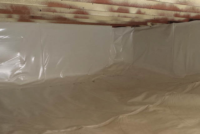 Crawlspace Vapor Barrier Installed