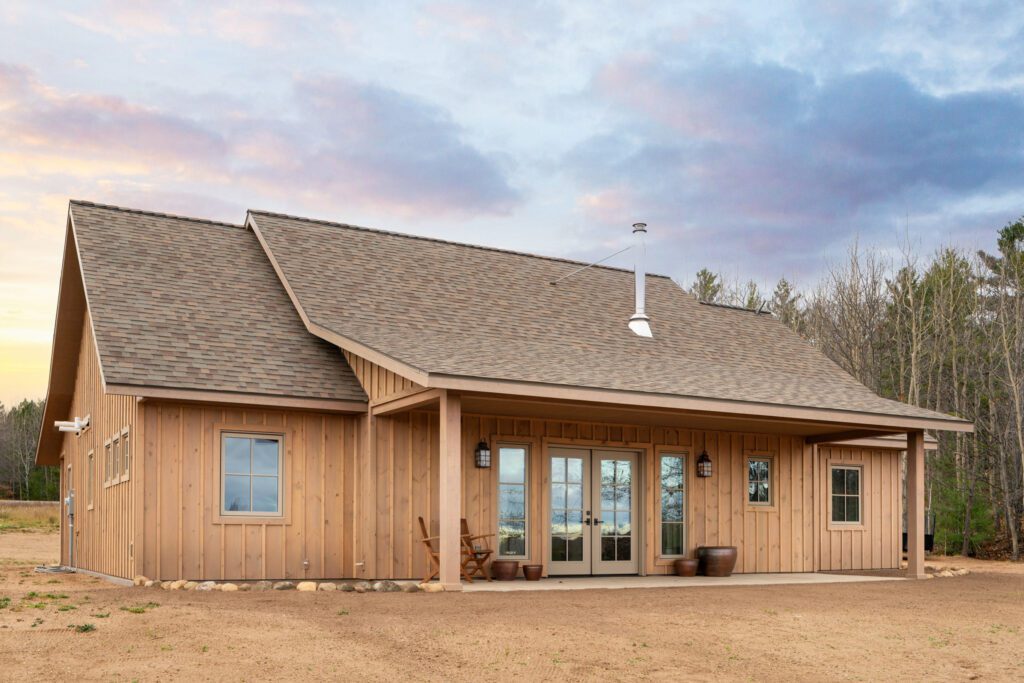 Home in Northern Wisconsin- showcasing the unique ground conditions affecting excavation