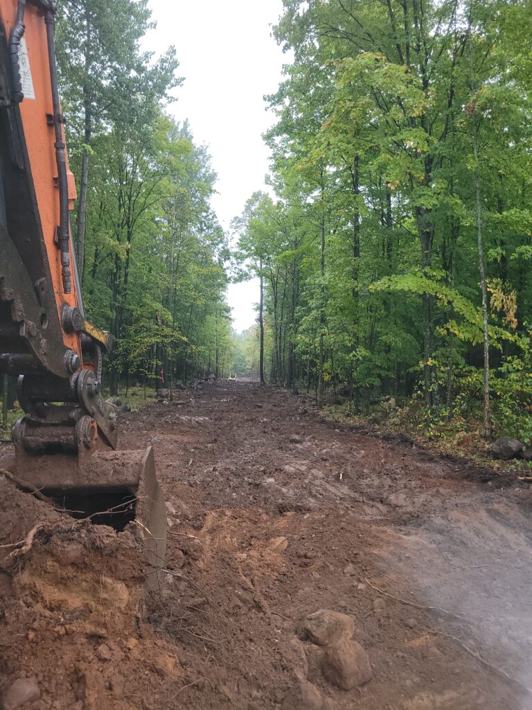 Image of driveway excavation